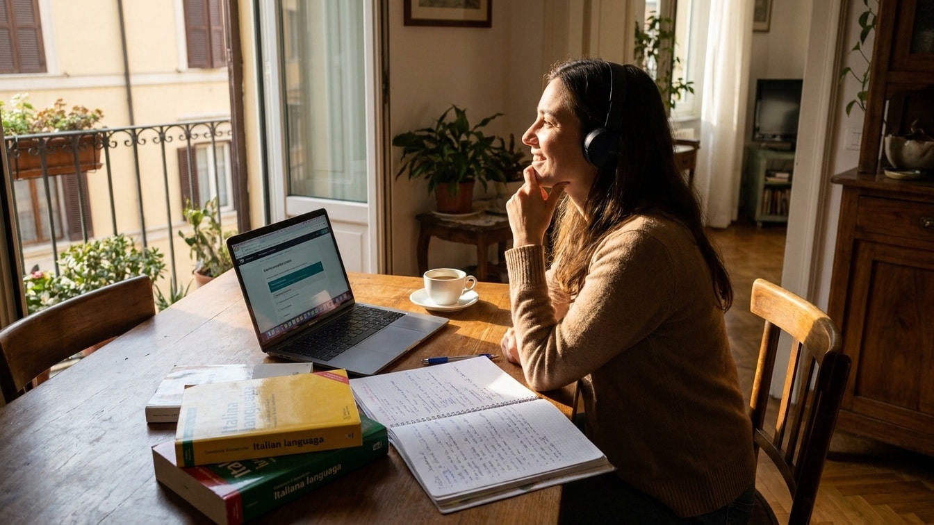 Comment apprendre l'italien seul à la maison ?